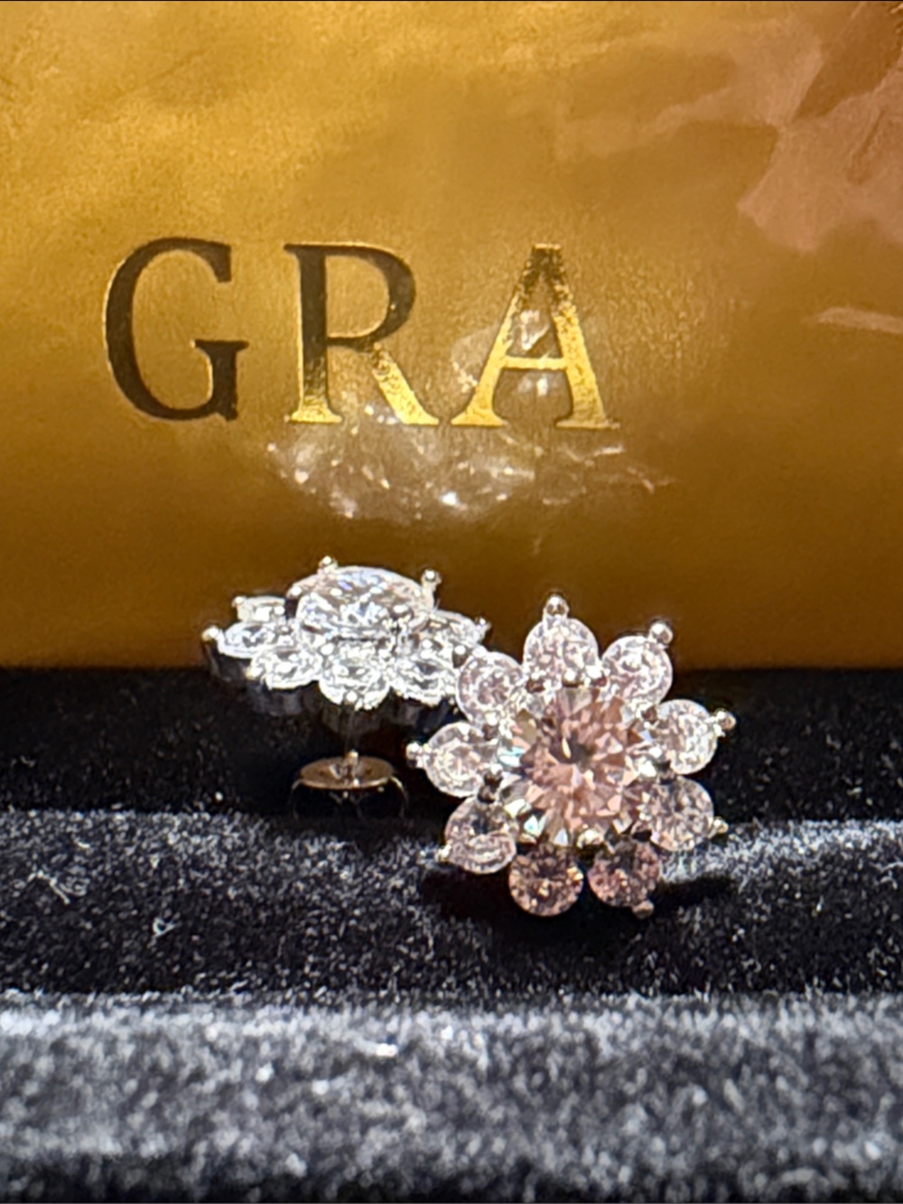 Zara Crystal Floral Cluster Stud Earrings in Silver and White